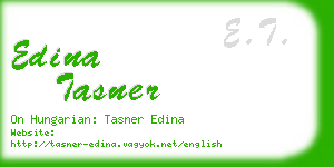 edina tasner business card